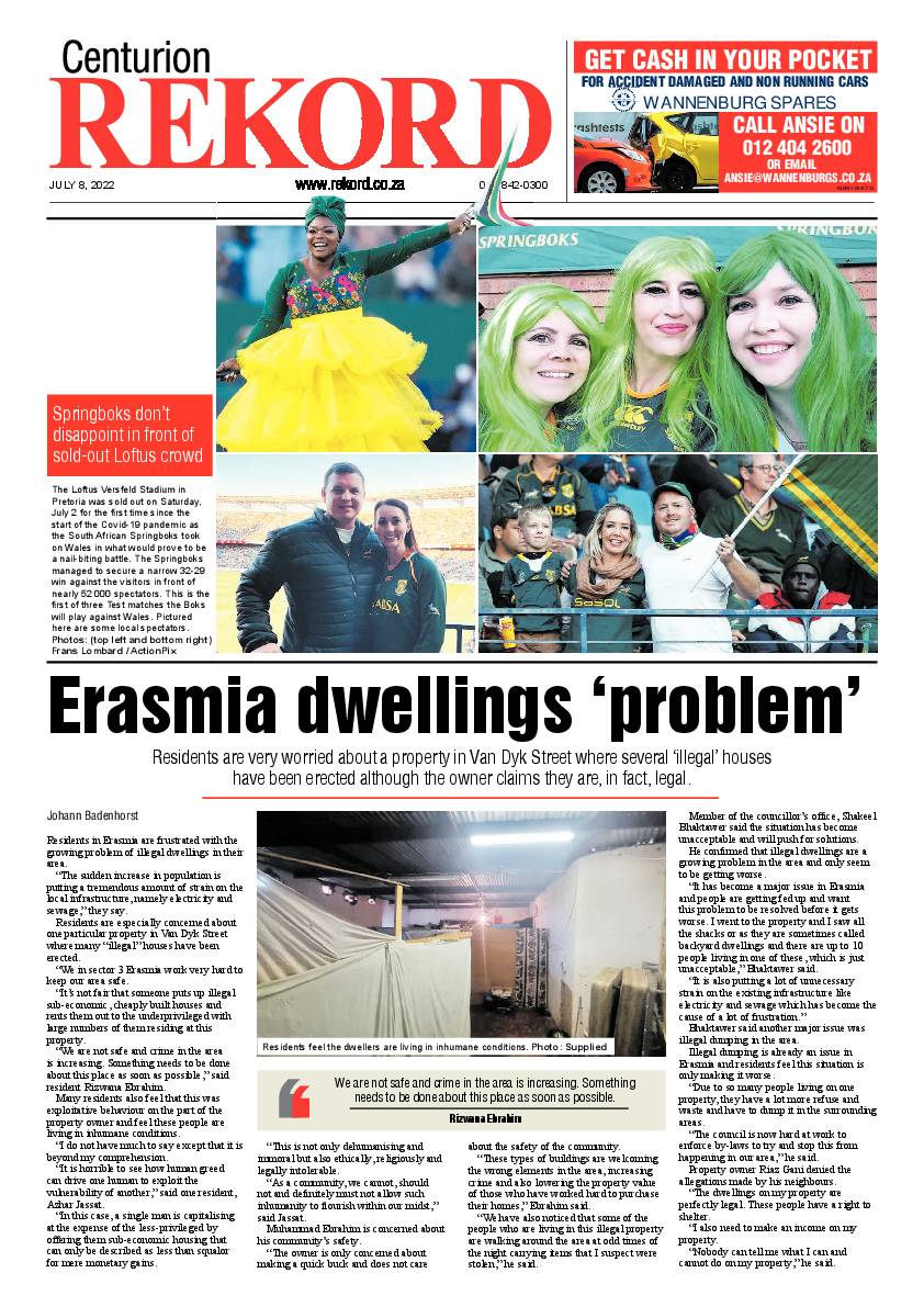 Rekord Centurion 08 July 2022 page 1