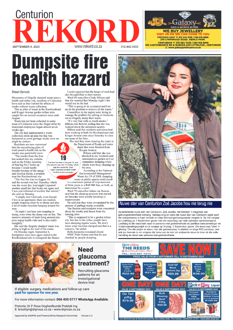 Rekord Centurion 08 September 2023 page 1