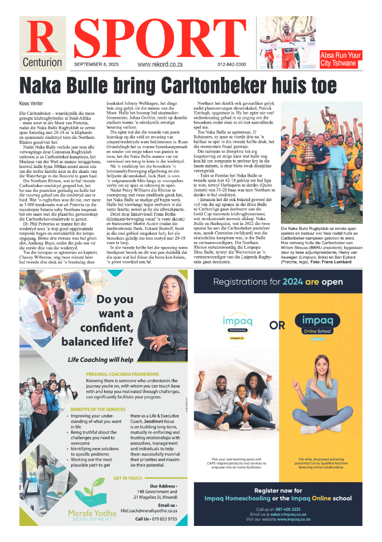 Rekord Centurion 08 September 2023 page 12