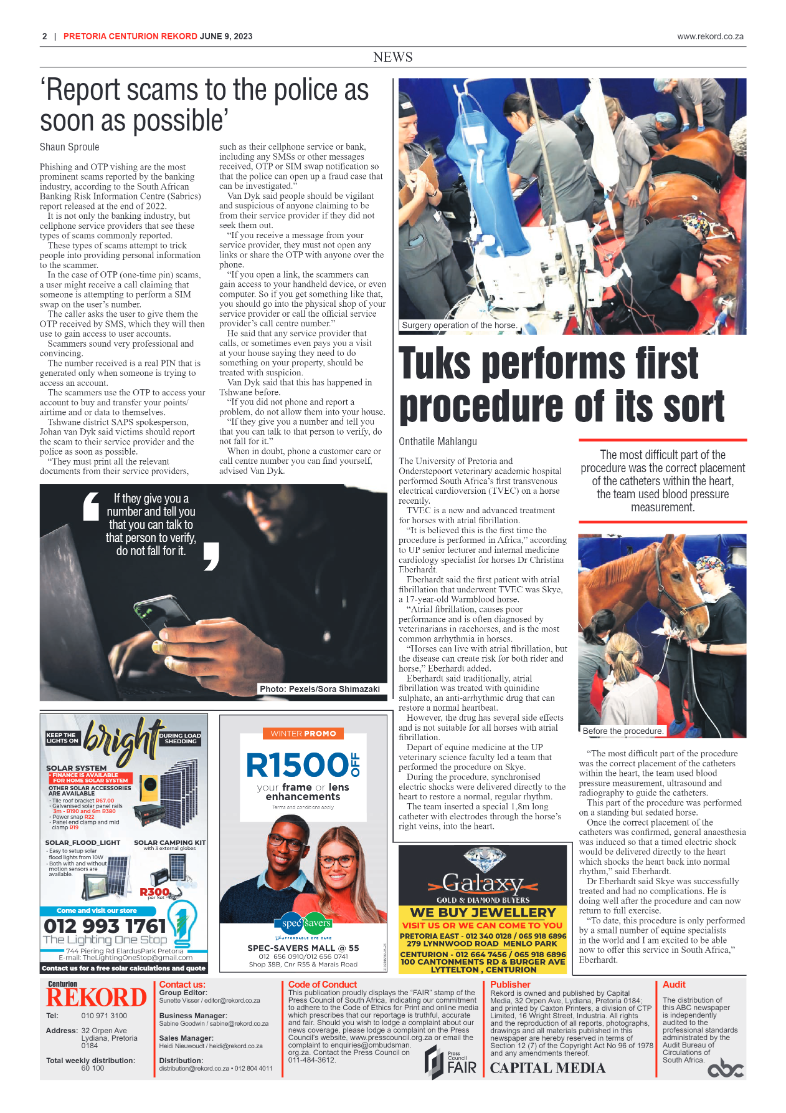 Rekord Centurion 09 June 2023 page 2