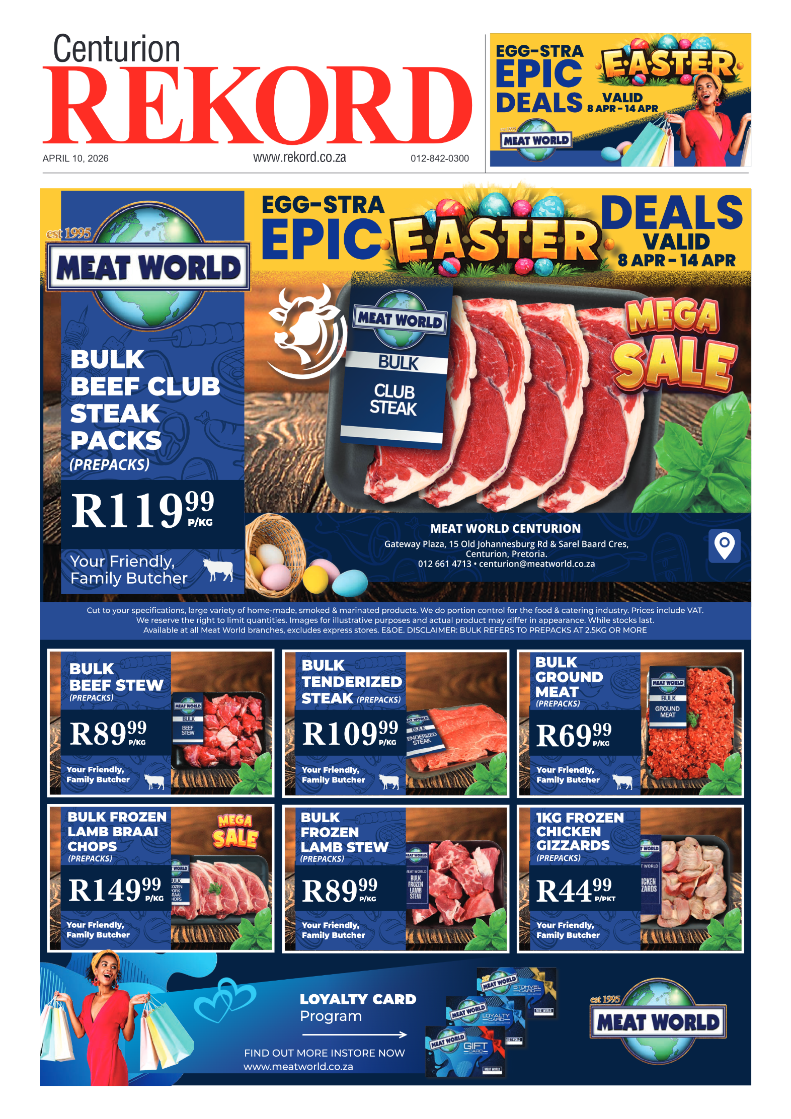 Rekord Centurion 10 April 2026 page 1