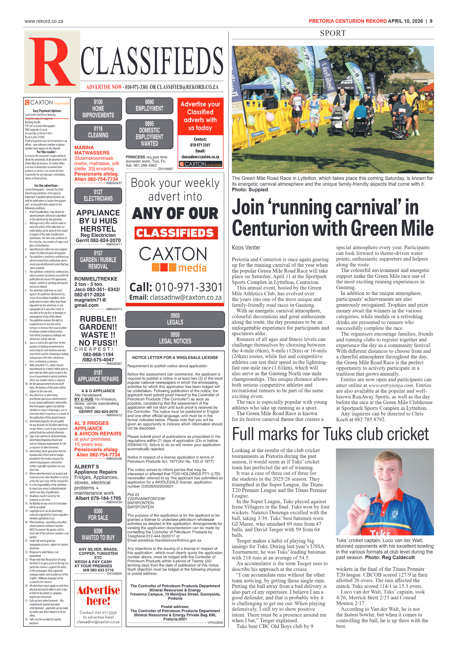 Rekord Centurion 10 April 2026 page 11