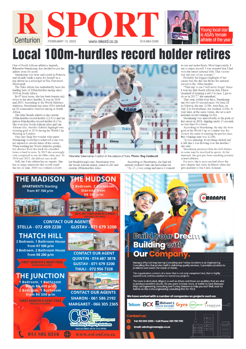 Rekord  Centurion 10 February 2023 page 8