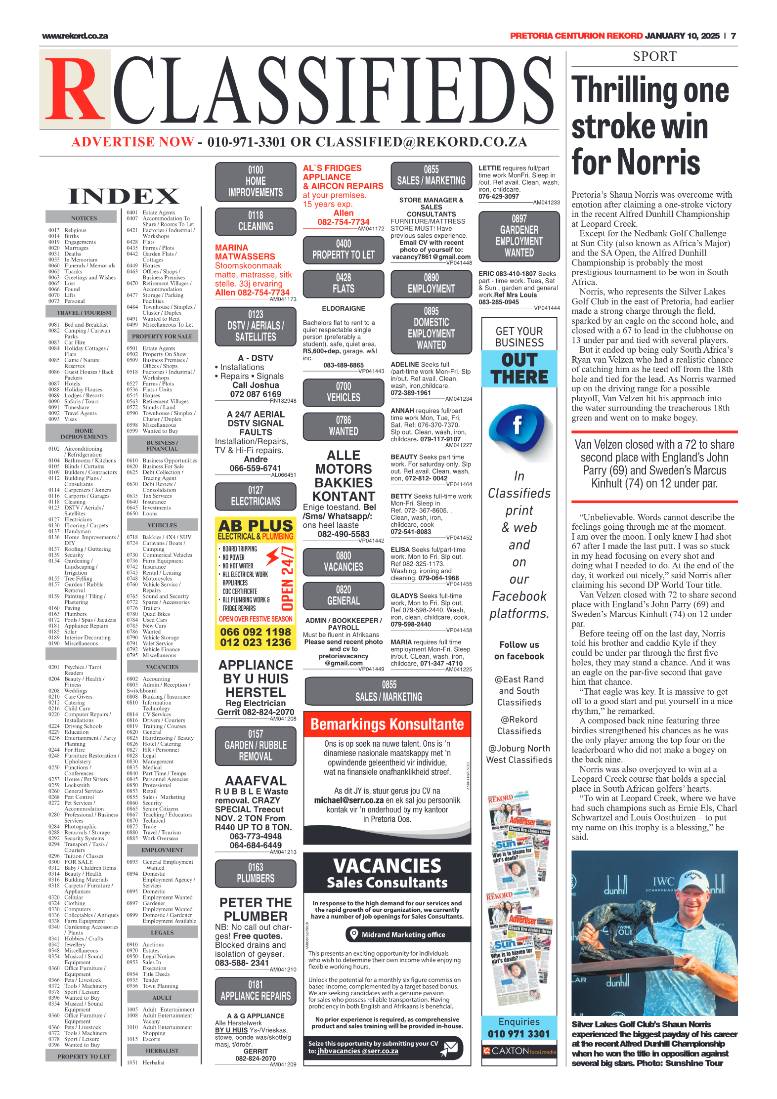 Rekord Centurion 10 January 2025 page 7