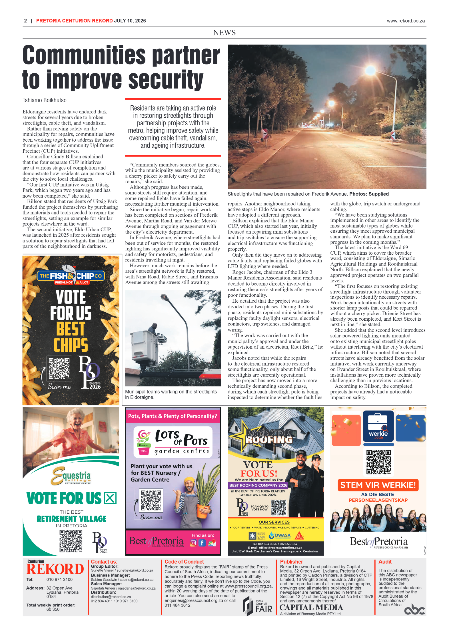 Rekord Centurion 10 July 2026 page 4
