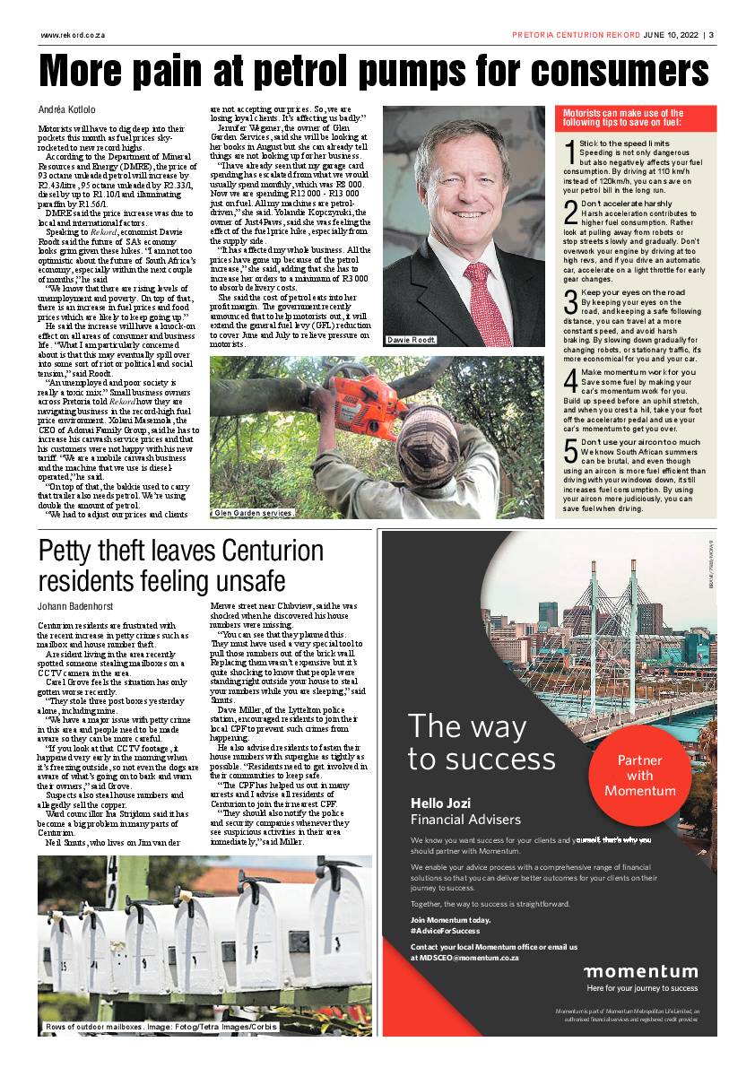 Rekord Centurion 10 June 2022 page 3