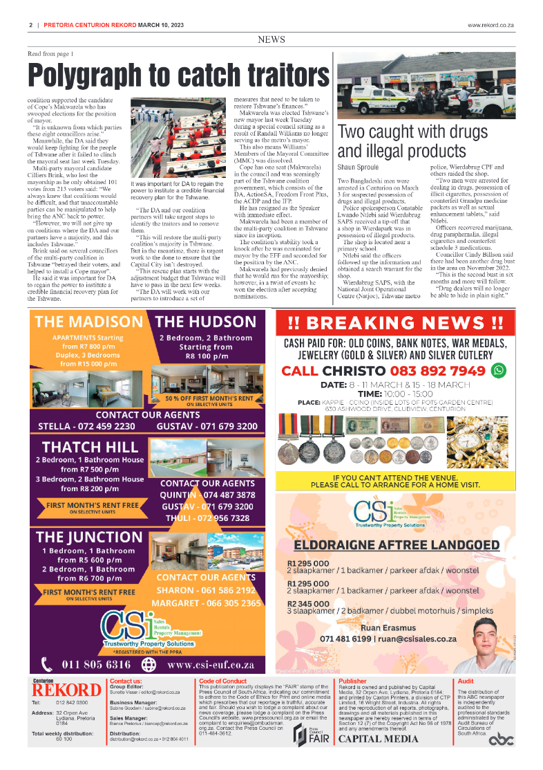 Rekord Centurion 10 March 2023 page 2