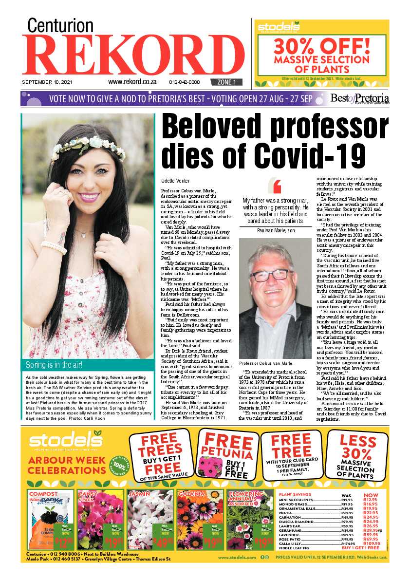 Rekord Centurion 10 September 2021 page 1