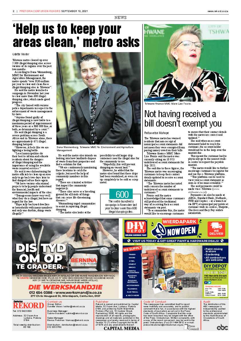 Rekord Centurion 10 September 2021 page 2