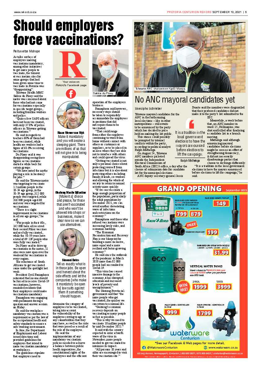 Rekord Centurion 10 September 2021 page 5