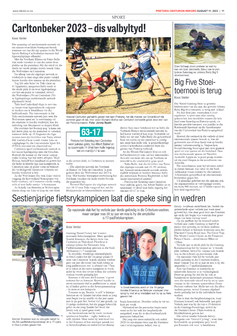 Rekord Centurion 11 August 2023 page 11