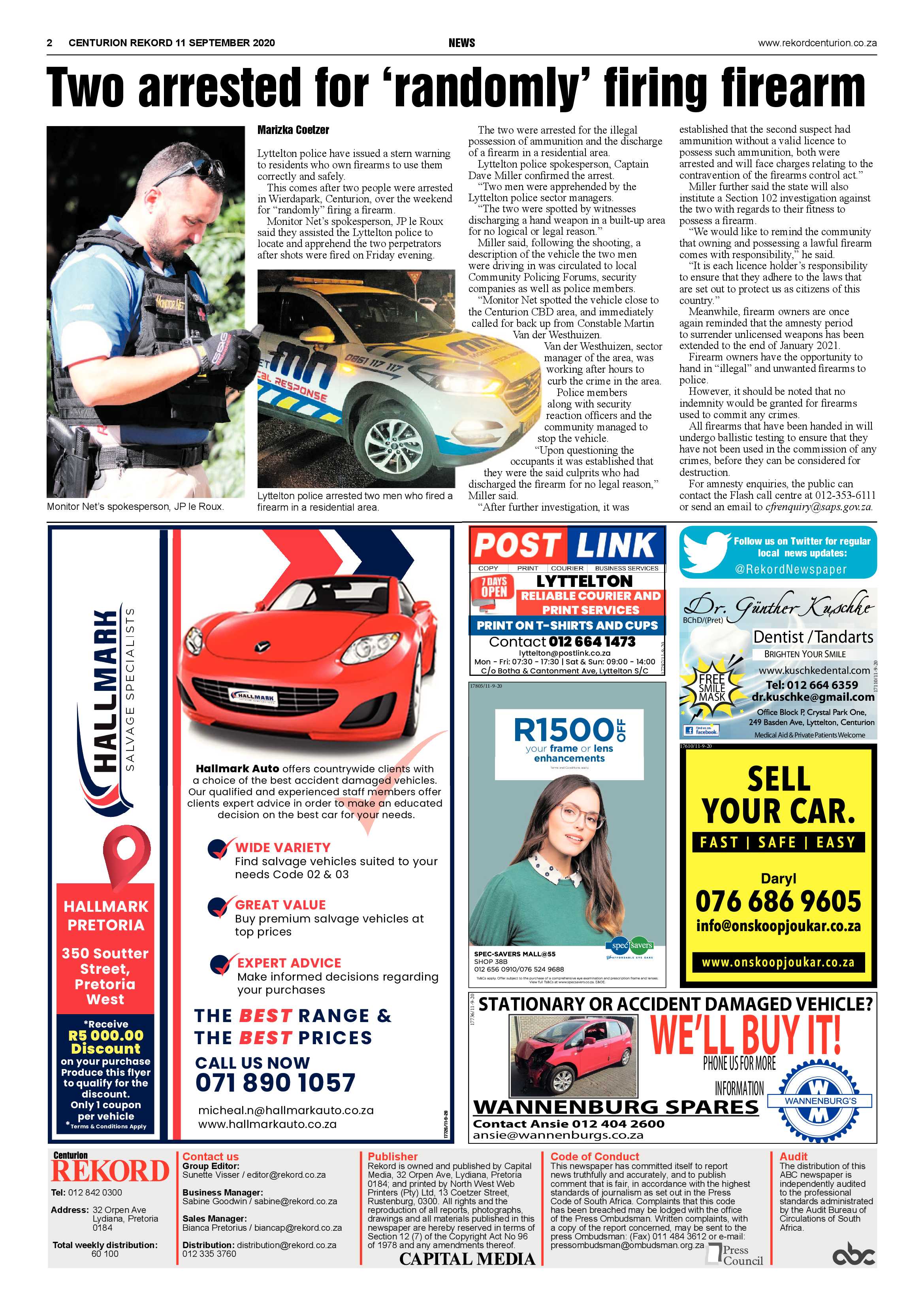 Rekord Centurion 11 September 2020 page 2