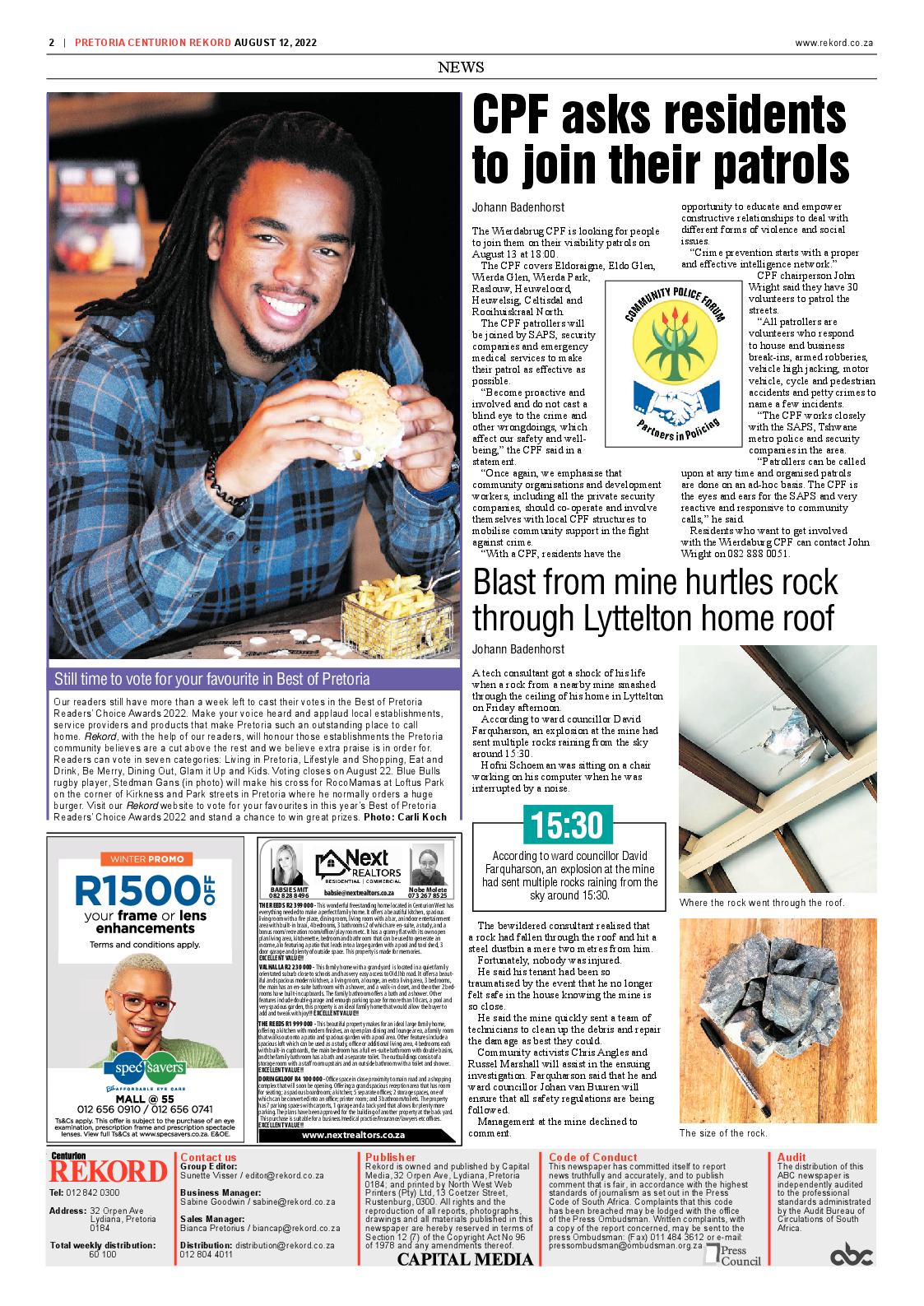 Rekord Centurion 12 August 2022 page 2