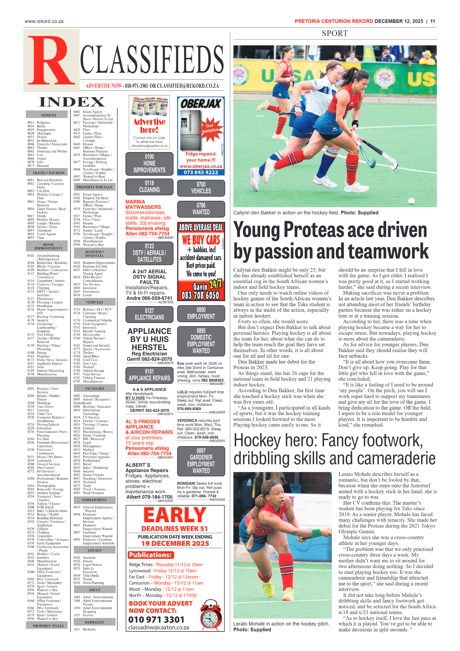 Rekord Centurion 12 December 2025 page 13