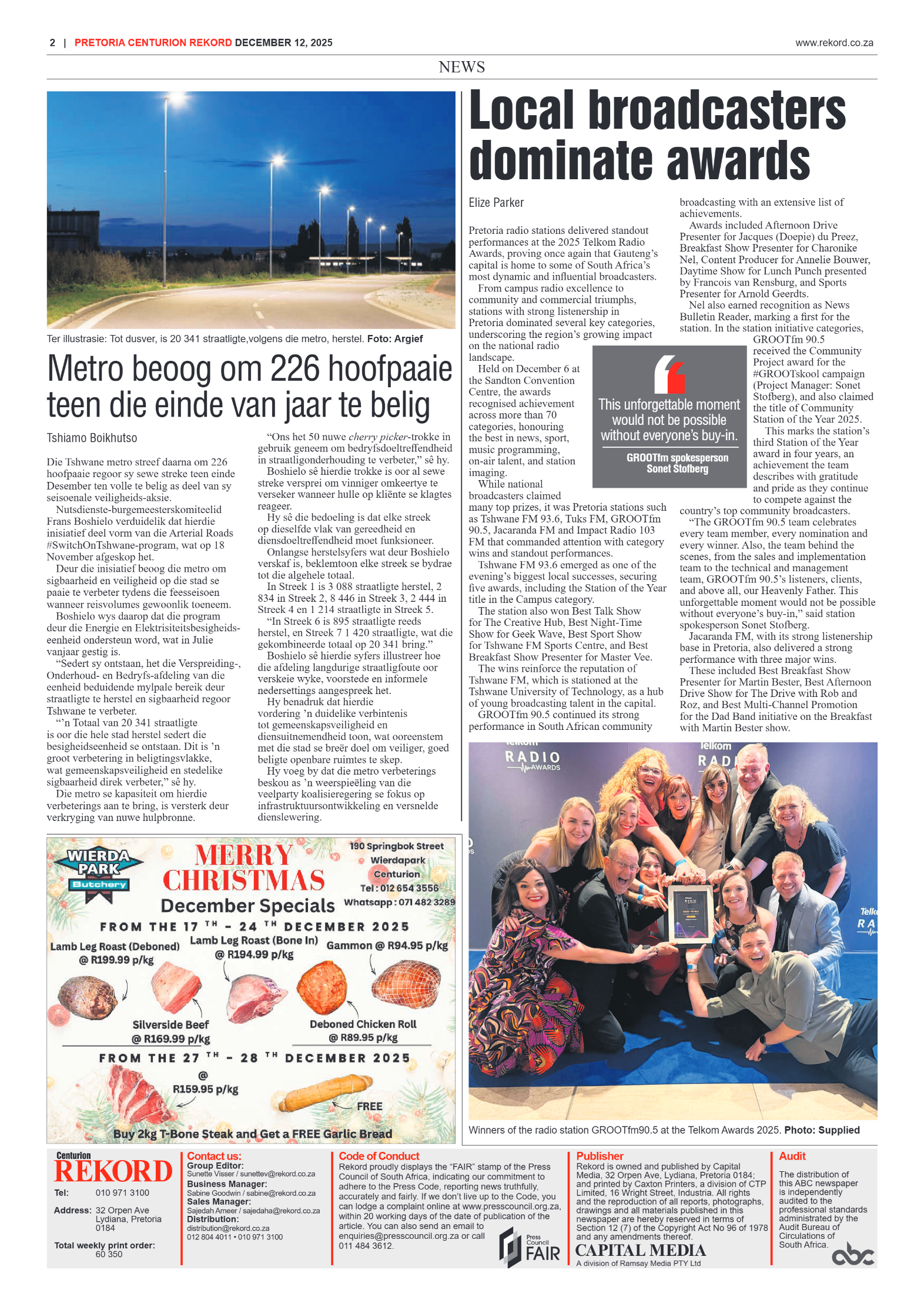 Rekord Centurion 12 December 2025 page 4