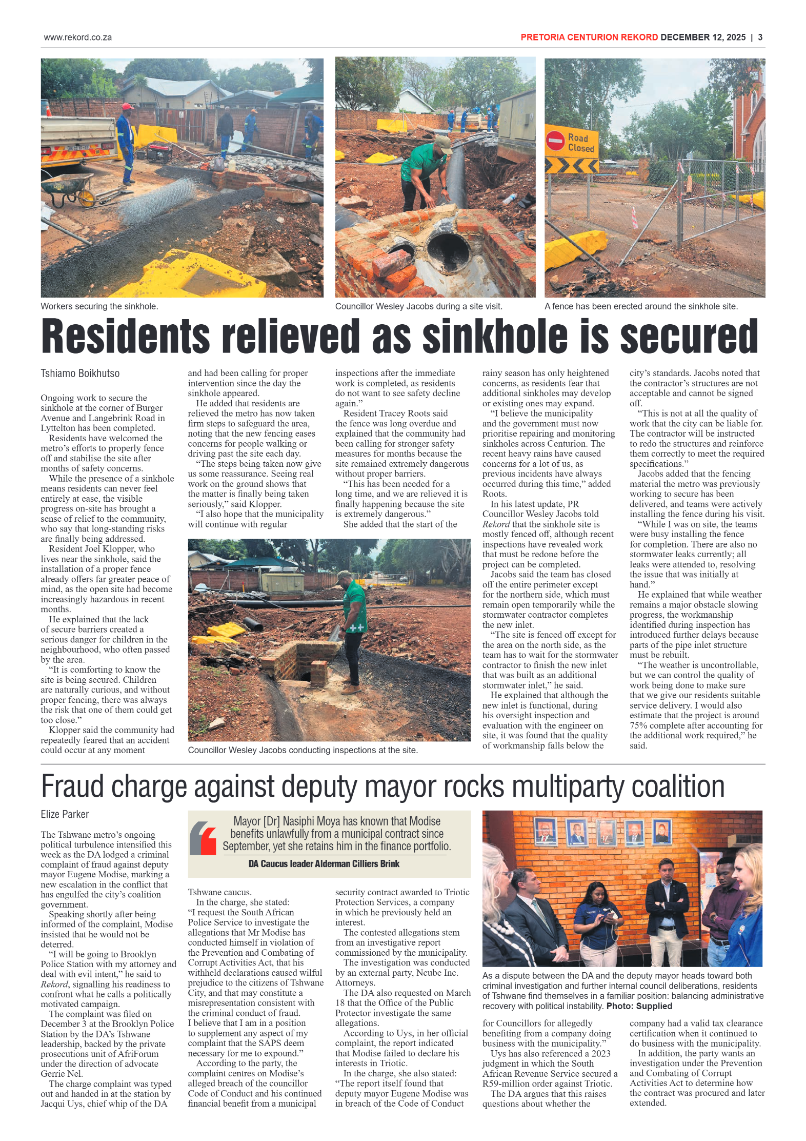 Rekord Centurion 12 December 2025 page 5