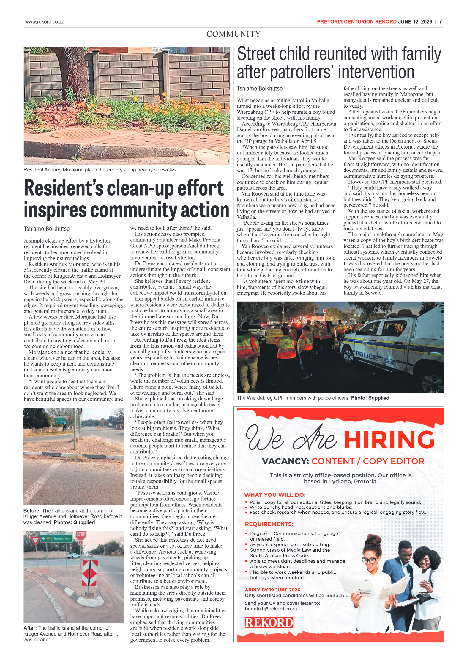 Rekord Centurion 12 June 2026 page 9