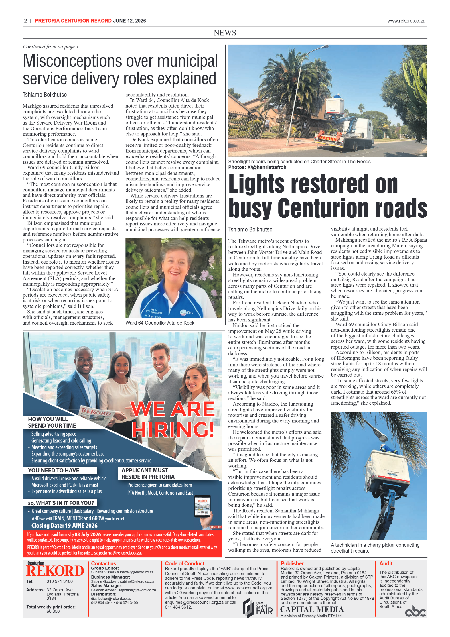 Rekord Centurion 12 June 2026 page 4