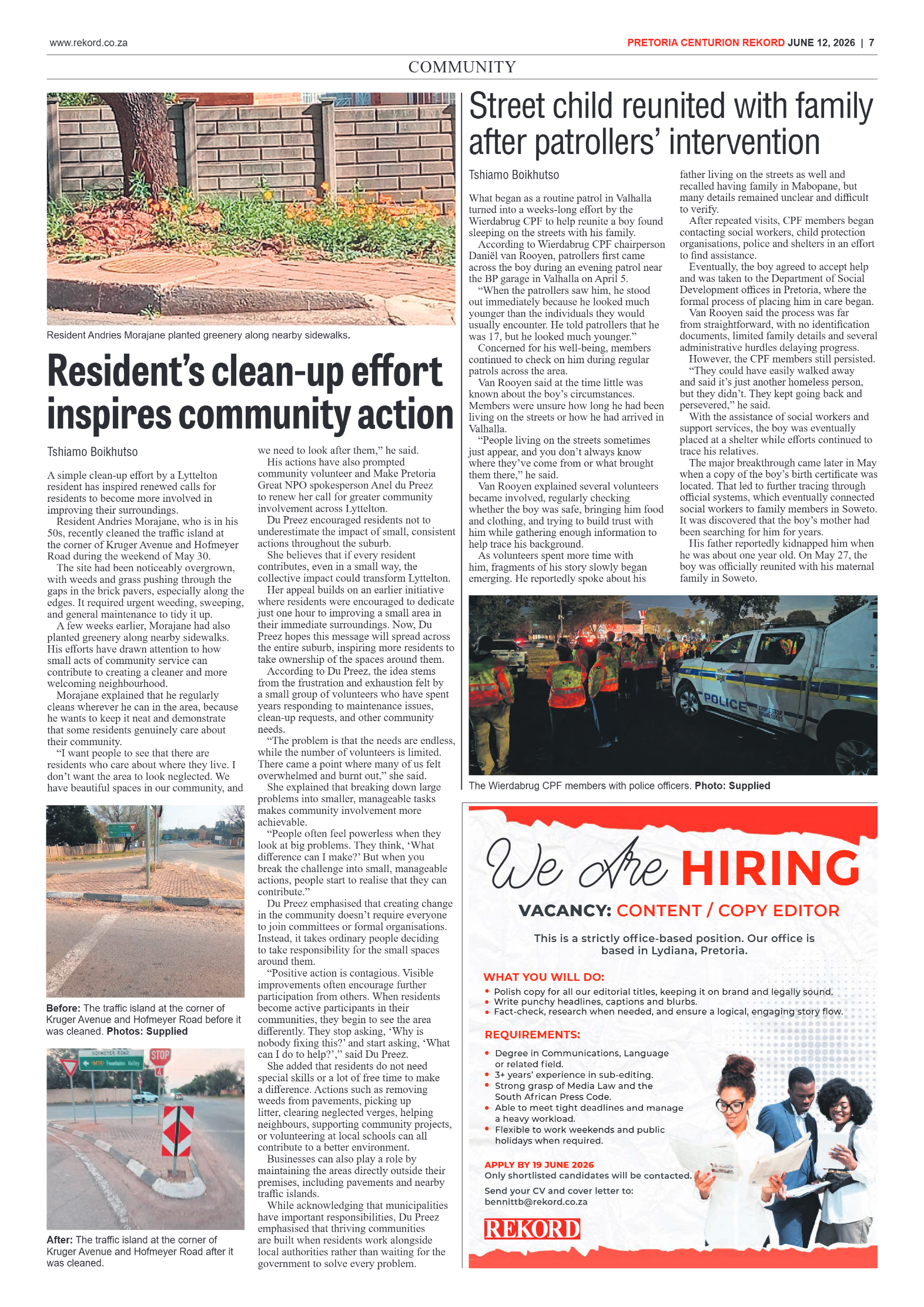 Rekord Centurion 12 June 2026 page 9