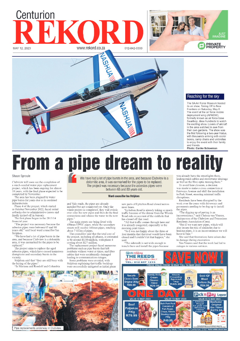 Rekord Centurion 12 May 2023 page 1