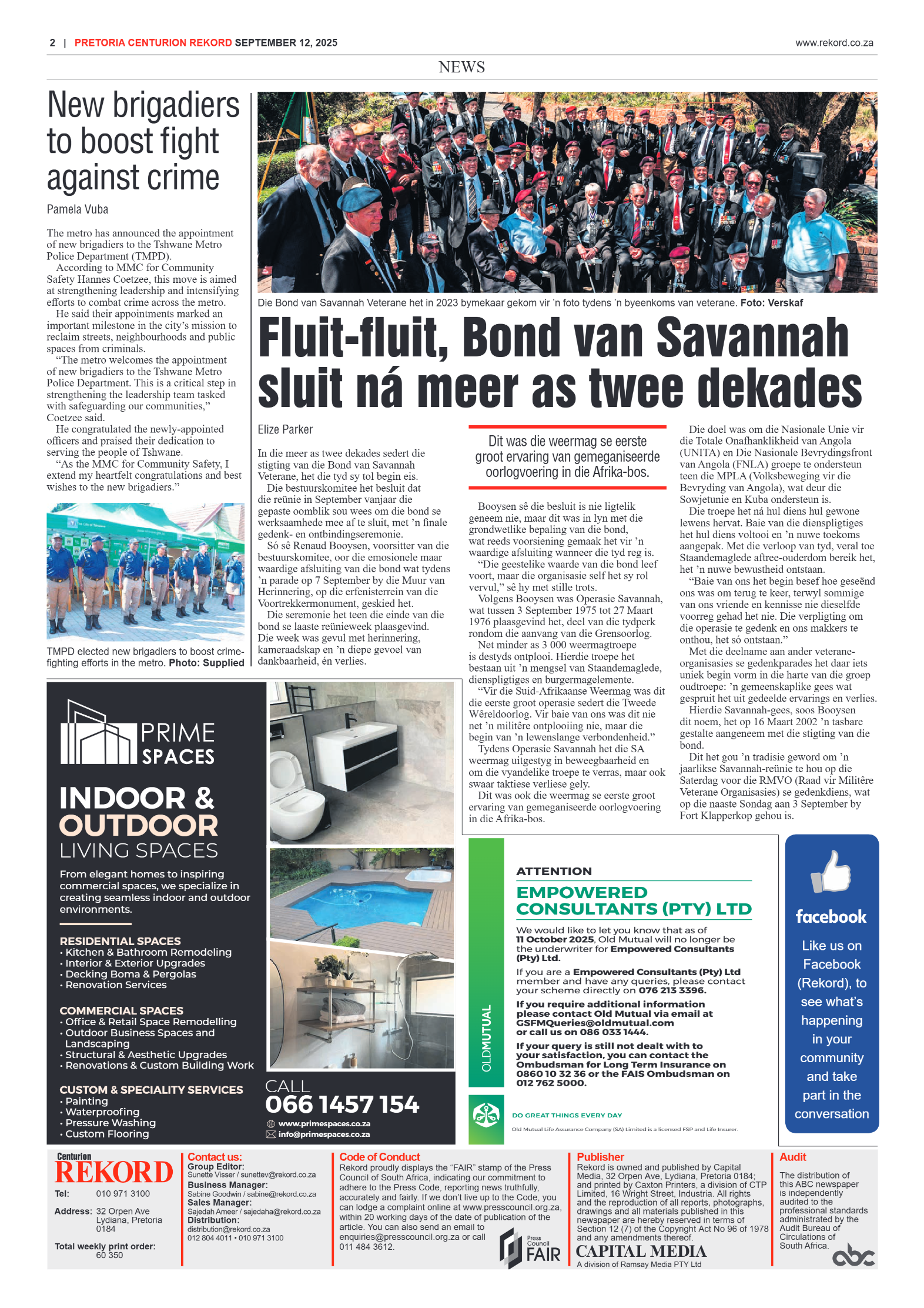 Rekord Centurion 12 September 2025 page 2