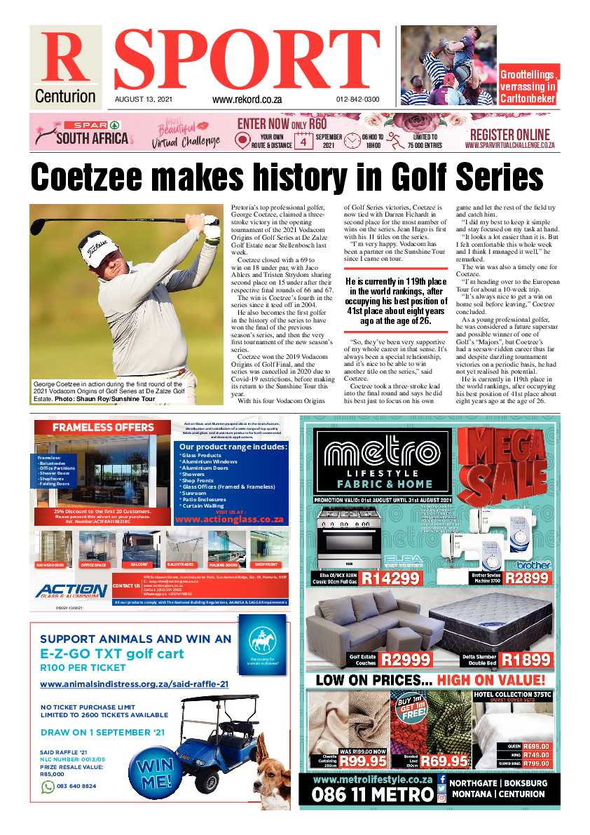 Rekord Centurion 13 August 2021 page 8