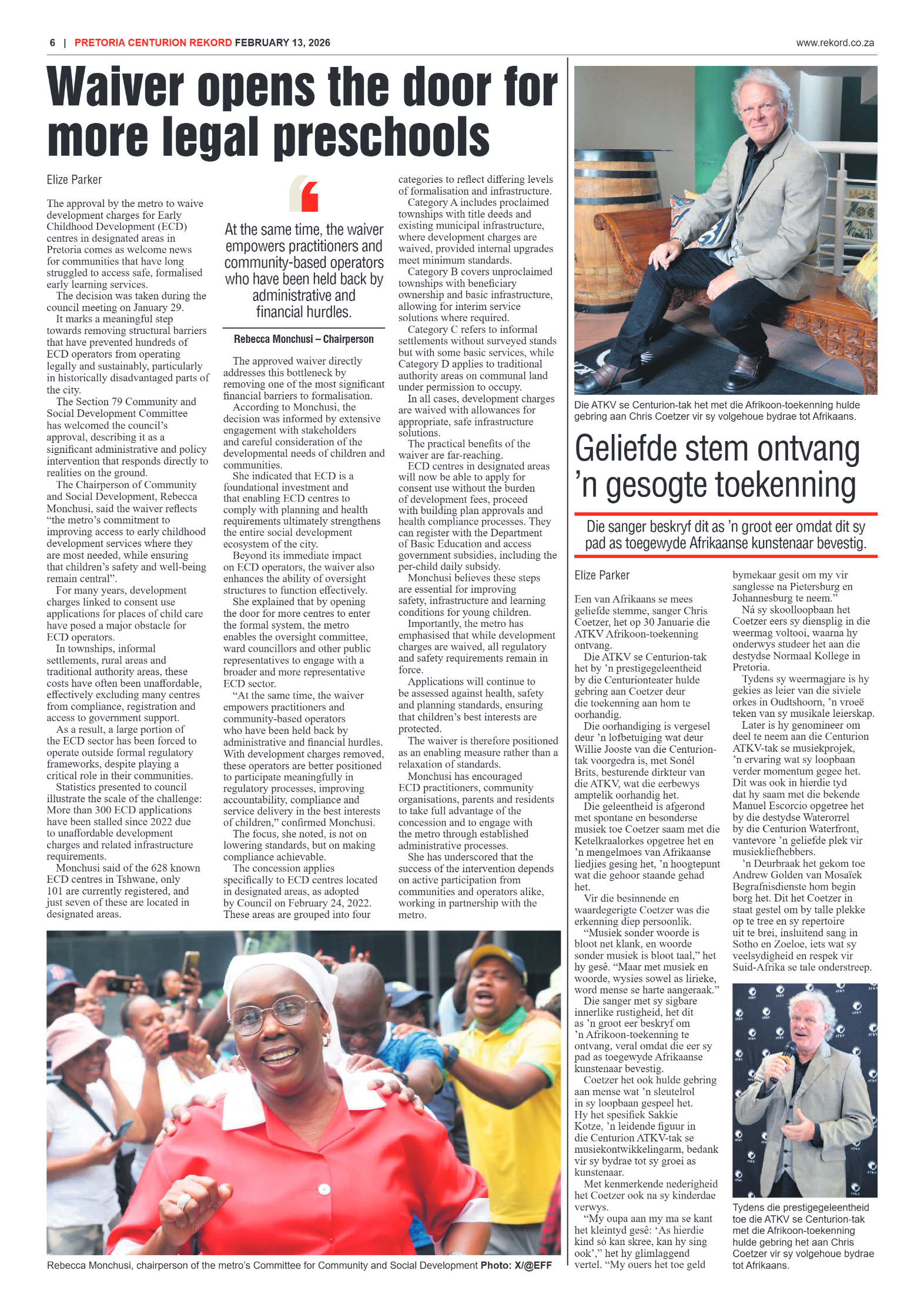 Rekord Centurion 13 February 2026 page 8