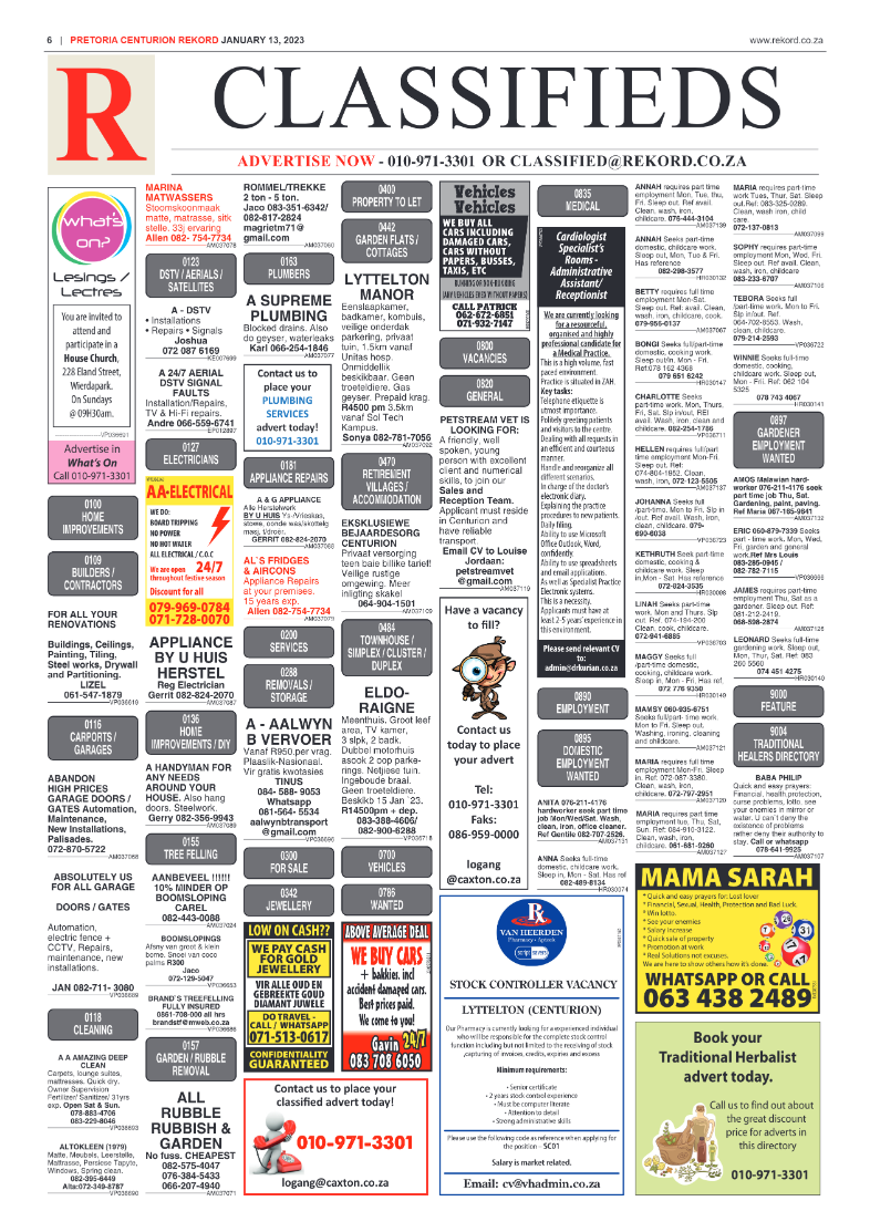 Rekord Centurion 13 January 2023 page 6