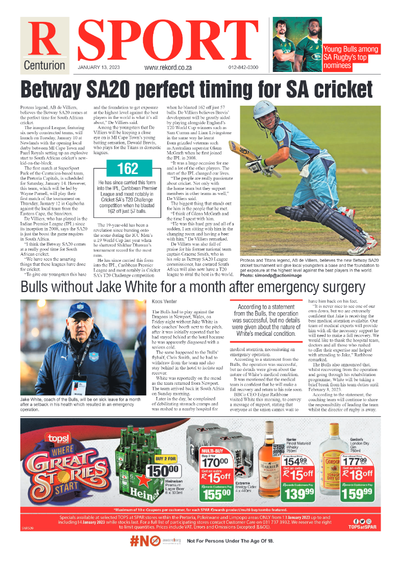 Rekord Centurion 13 January 2023 page 8