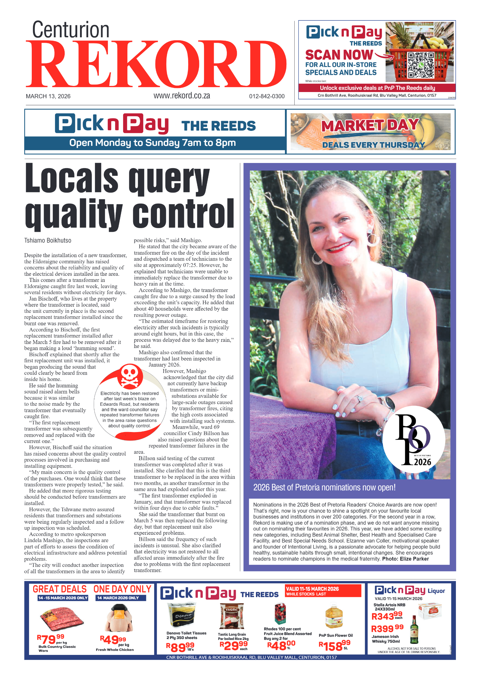 Rekord Centurion 13 March 2026 page 3