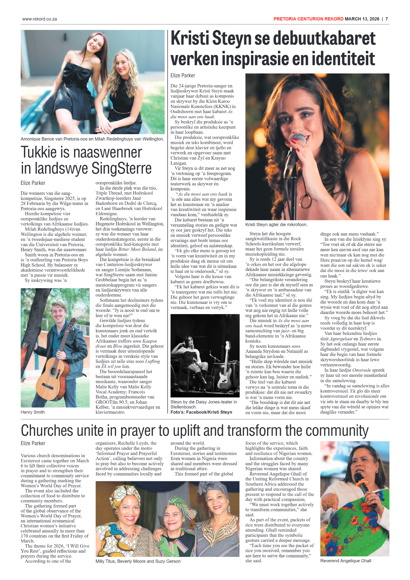 Rekord Centurion 13 March 2026 page 9