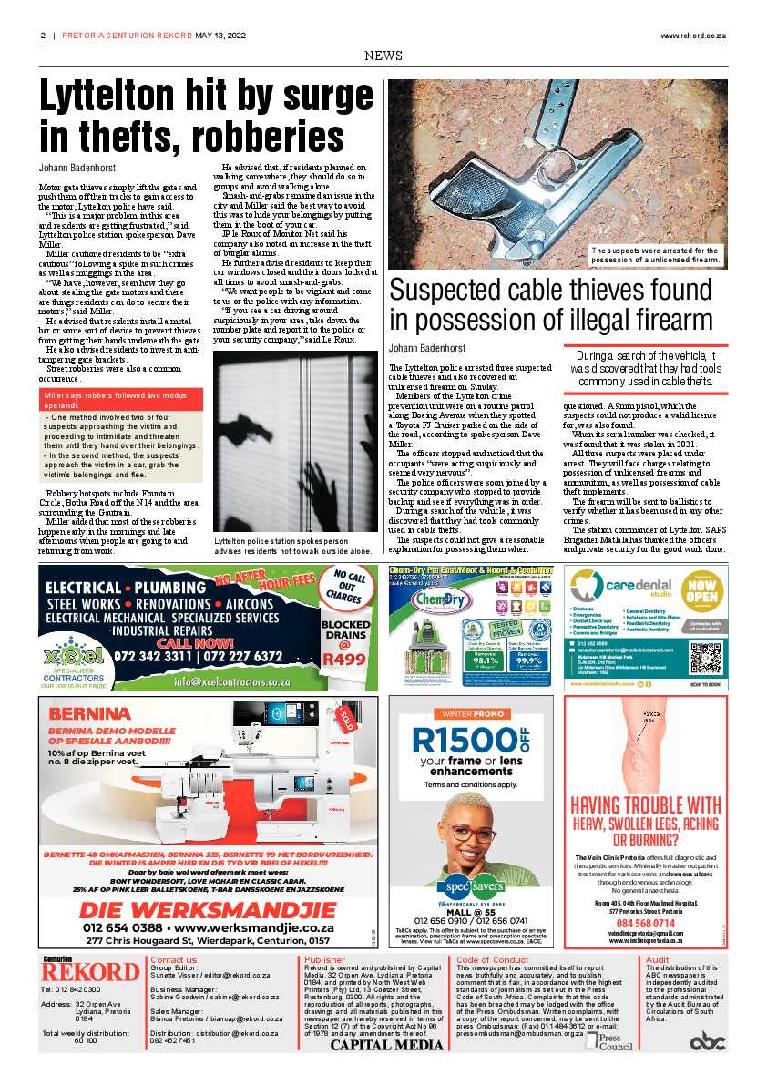 Rekord Centurion 13 May 2022 page 2