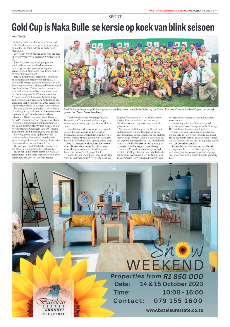 Rekord Centurion 13 October 2023 page 11