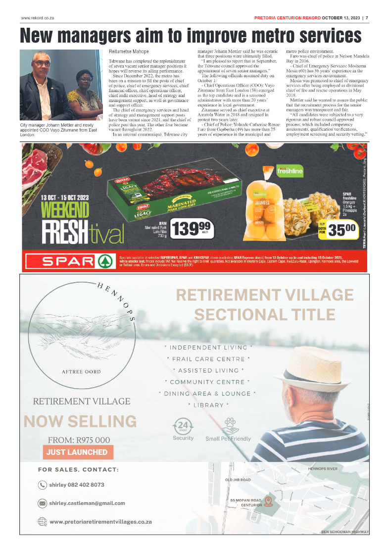 Rekord Centurion 13 October 2023 page 7