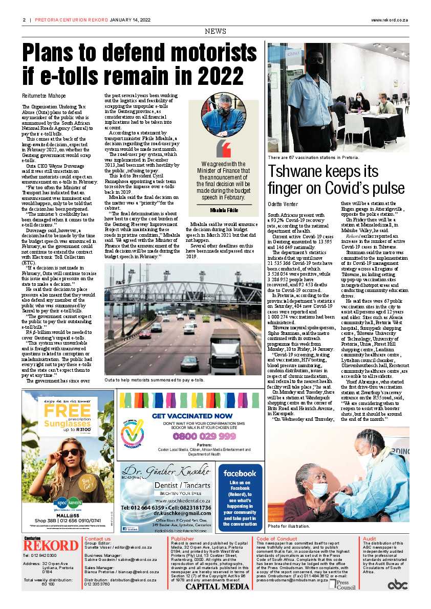 Rekord Centurion 14 January 2022 page 2