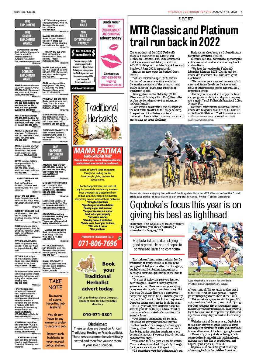 Rekord Centurion 14 January 2022 page 7