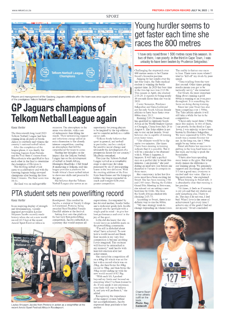 Rekord Centurion 14 July 2023 page 11