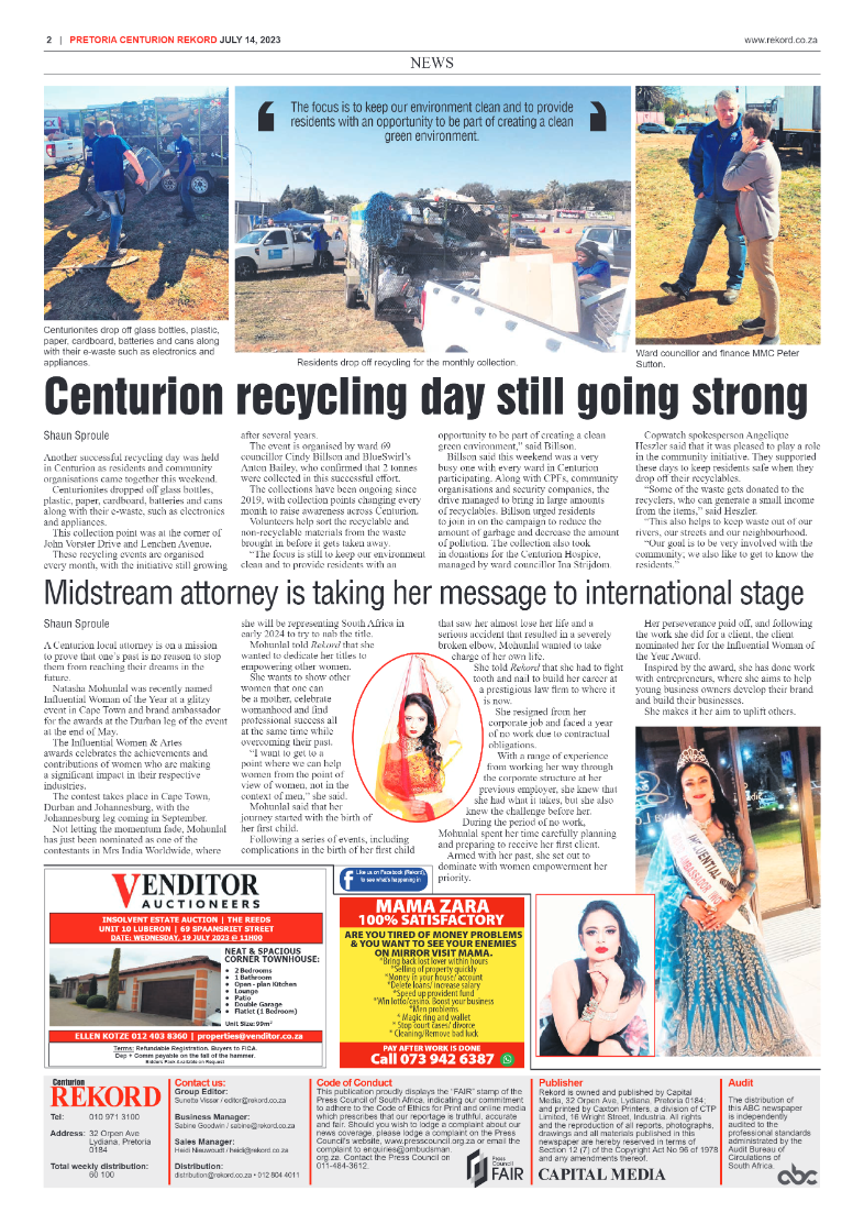 Rekord Centurion 14 July 2023 page 2