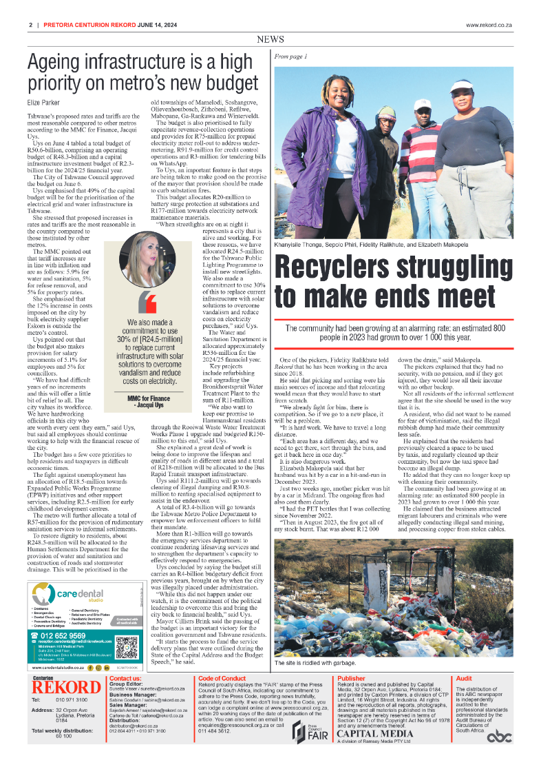 Rekord Centurion 14 June 2024 page 2