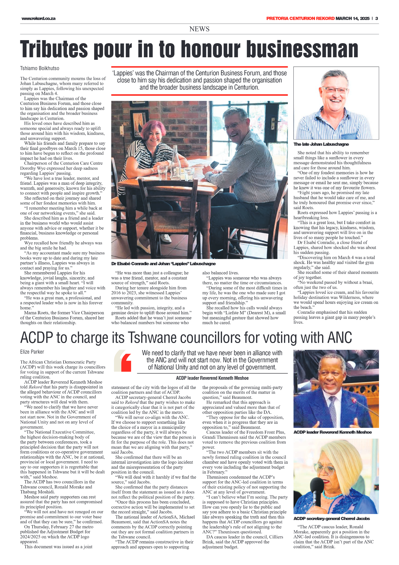 Rekord Centurion 14 March 2025 page 5