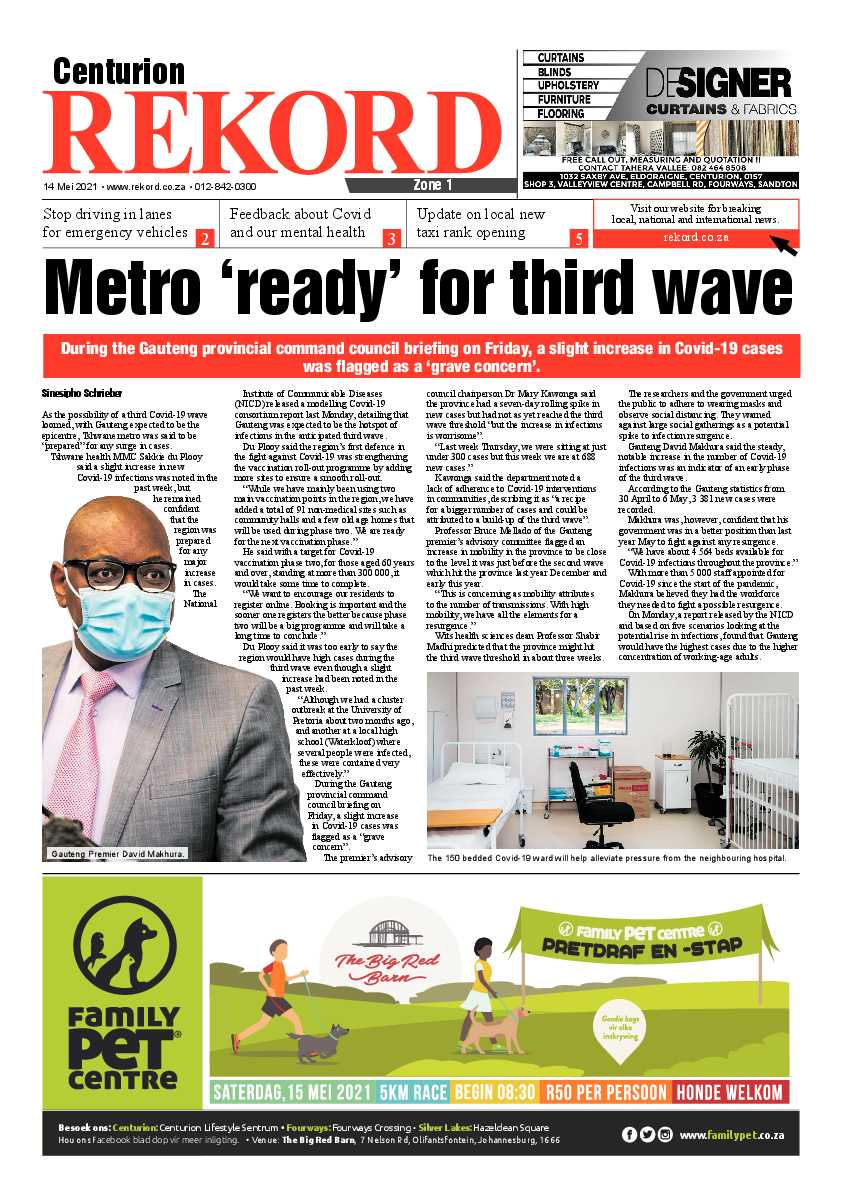 Rekord Centurion 14 May 2021 page 1