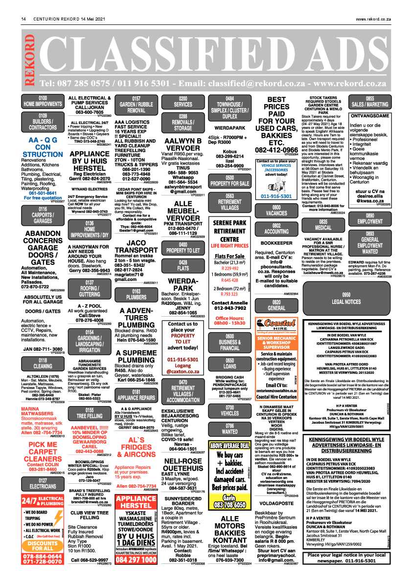 Rekord Centurion 14 May 2021 page 14