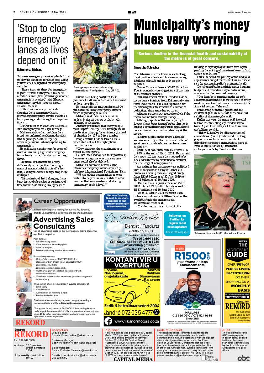 Rekord Centurion 14 May 2021 page 2