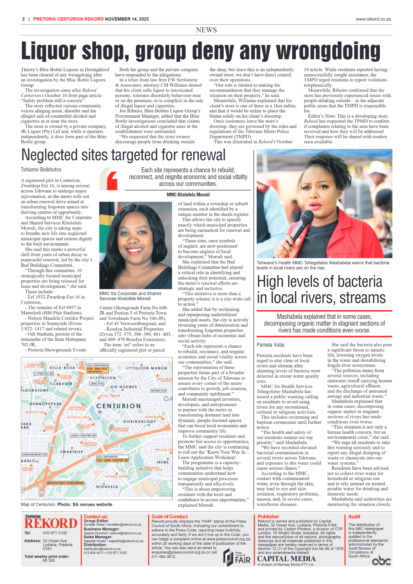 Rekord Centurion 14 November 2025 page 4