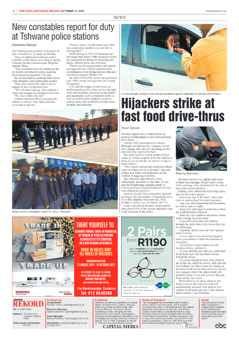 Rekord Centurion 14 October 2022 page 2