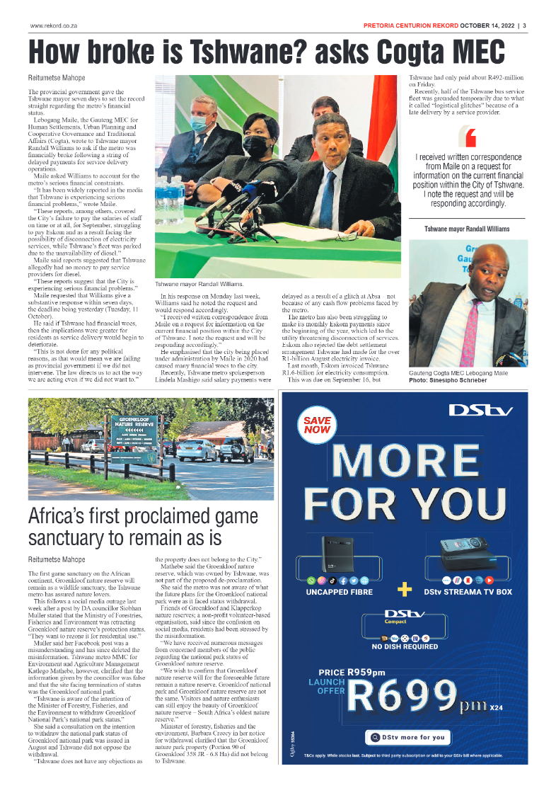 Rekord Centurion 14 October 2022 page 3