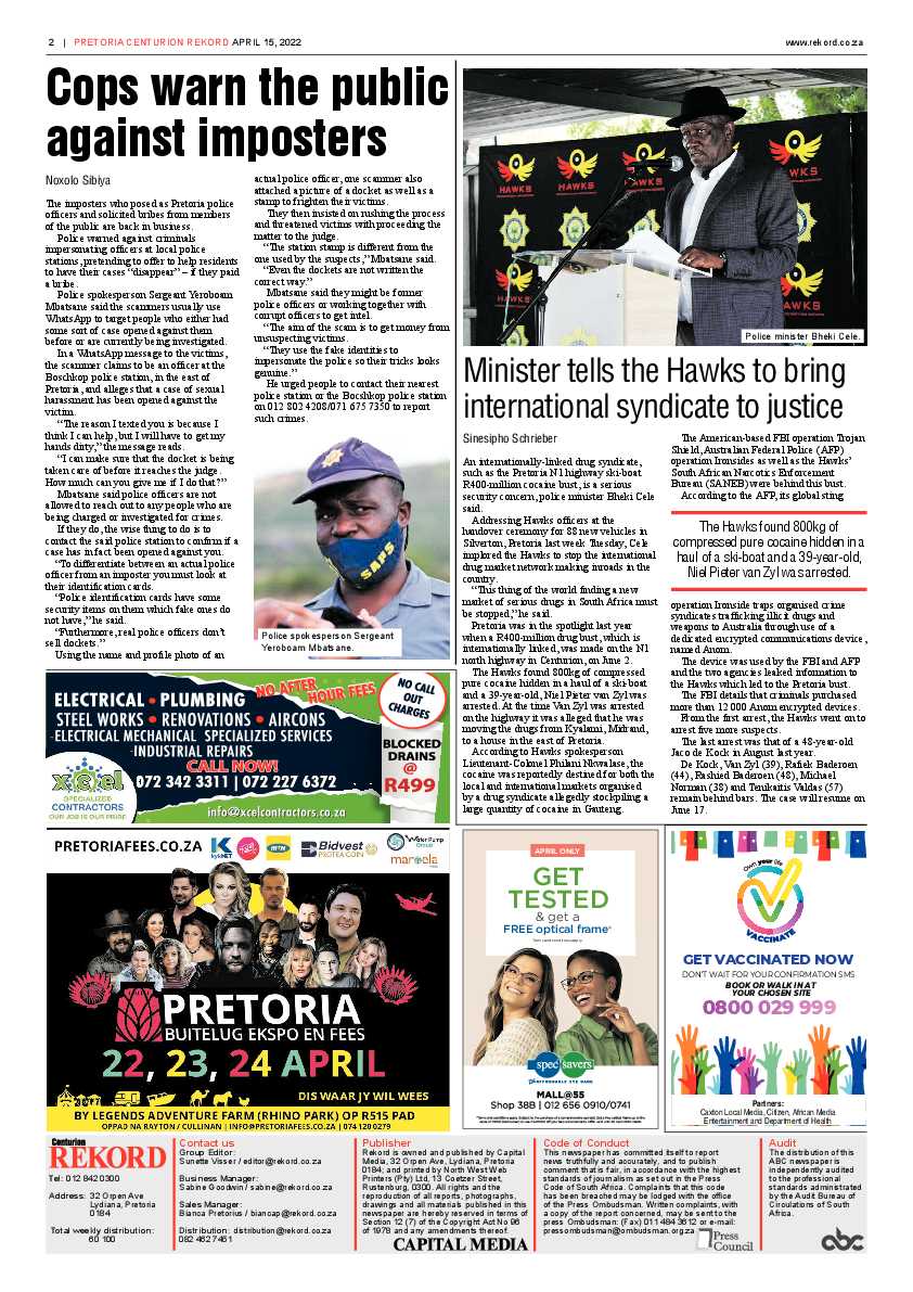 Rekord Centurion 15 April 2022 page 2