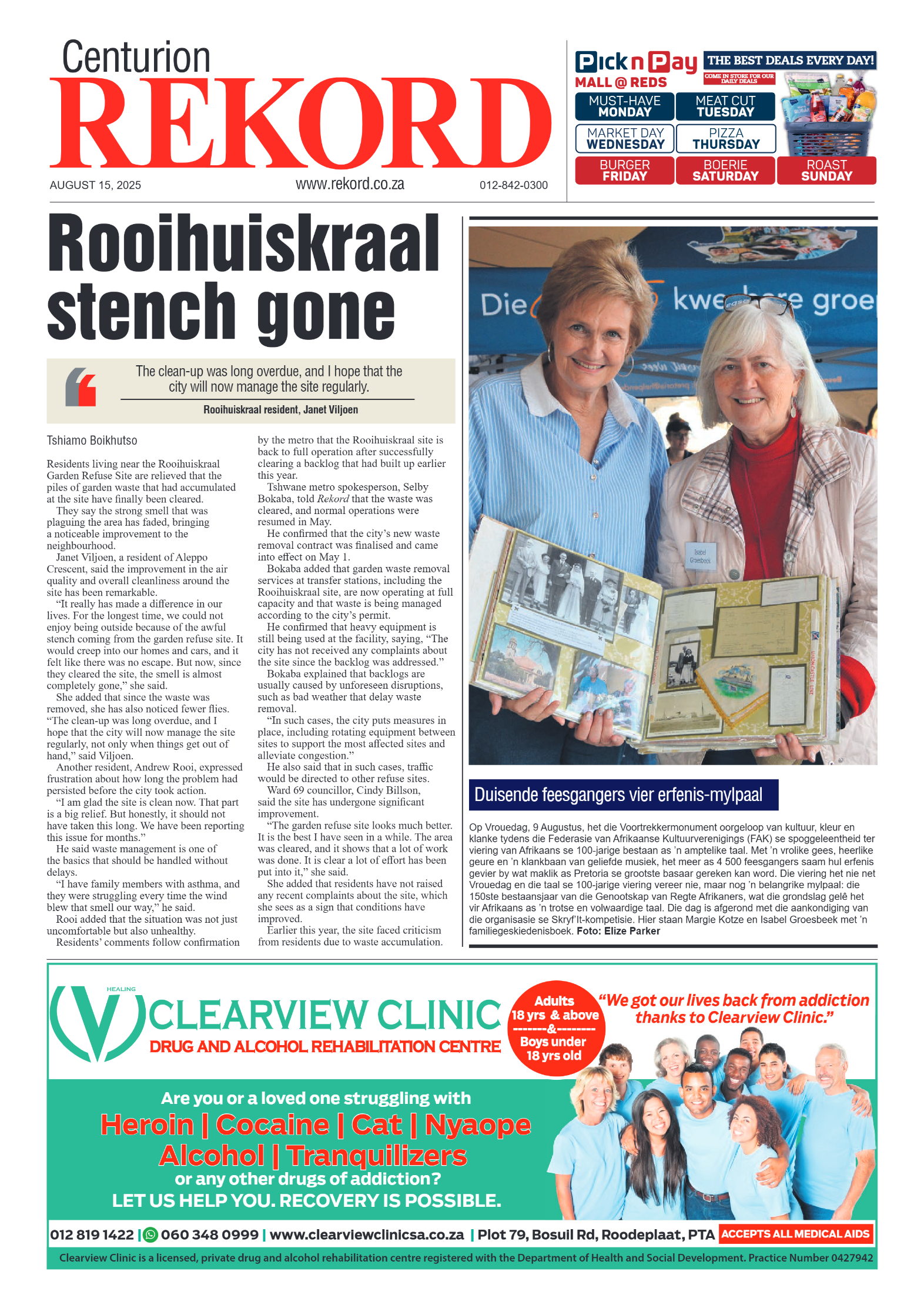 Rekord Centurion 15 August 2025 page 3