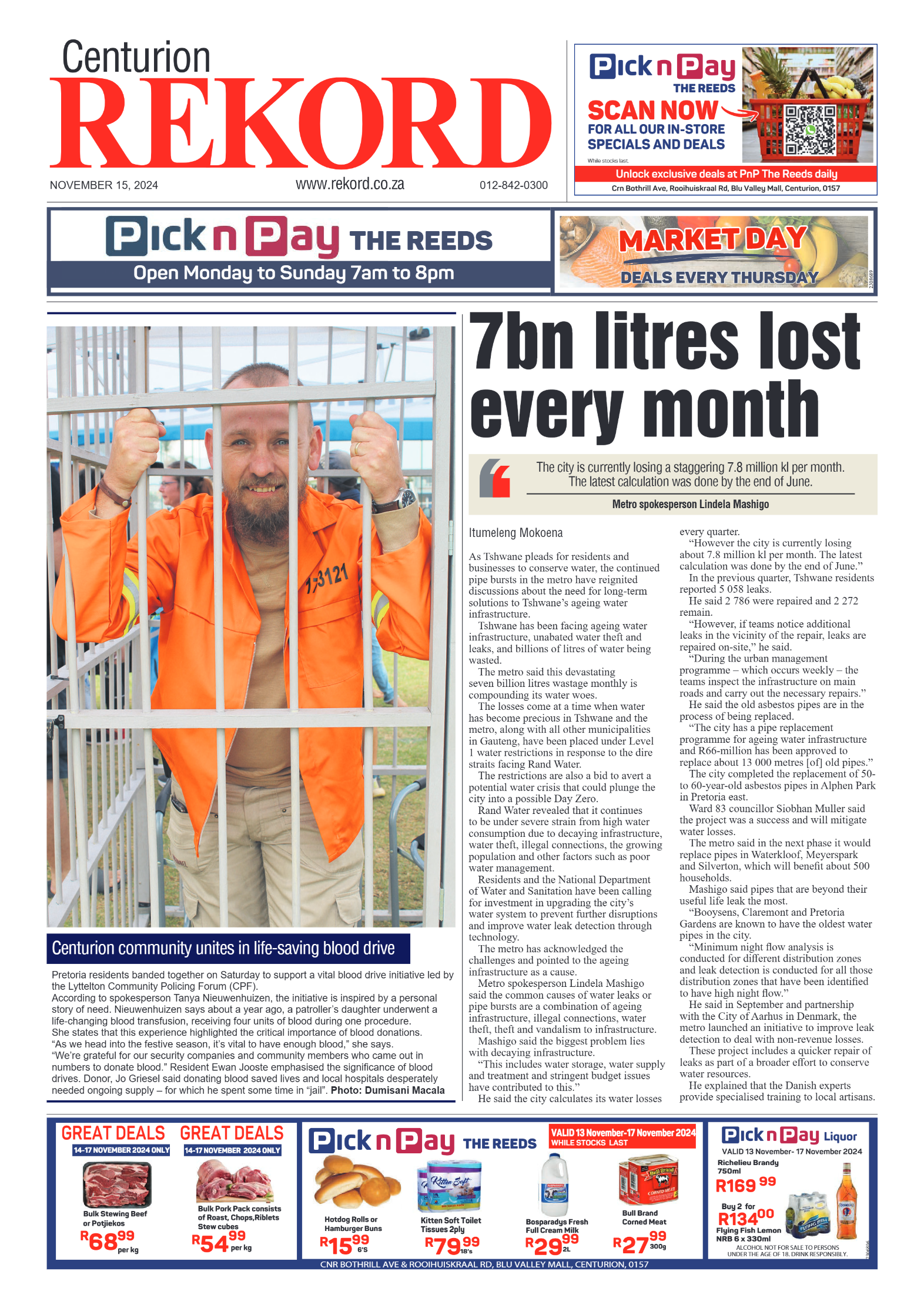 Rekord Centurion 15 November 2024 page 1