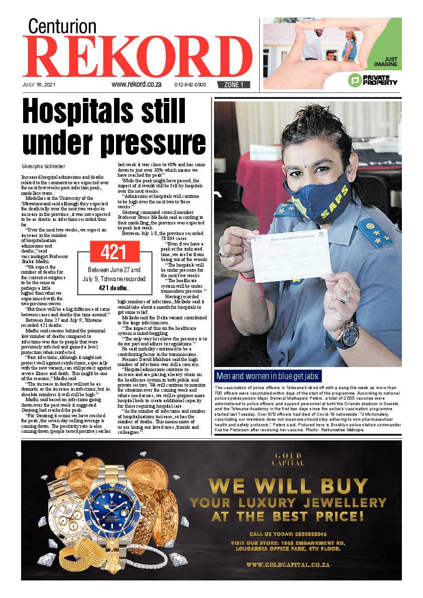 Rekord Centurion 16 July 2021 page 1